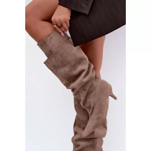  Dámské kozačky BOTO 2921A BEIGE 