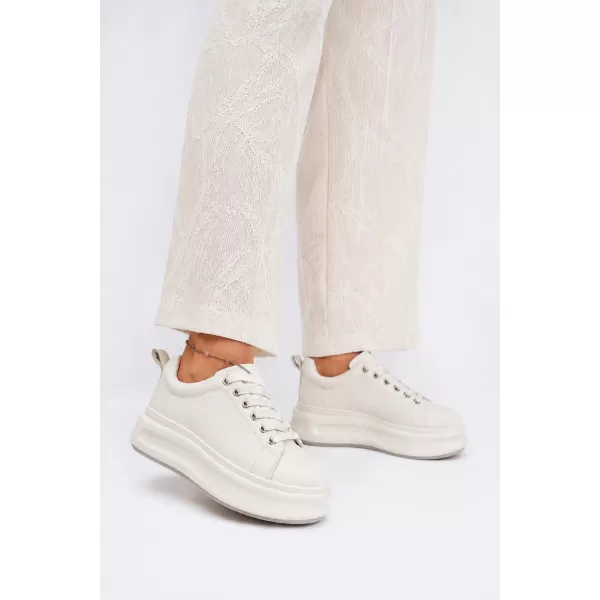 Dámské kožené tenisky GOE SS2N4021 WHITE 