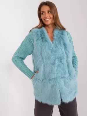 Dámská vesta WOOL FASHION ITALIA AT-KZ-2368.00P MINT