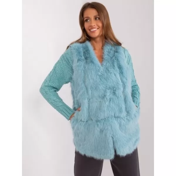  Dámská vesta WOOL FASHION ITALIA AT-KZ-2368.00P MINT 