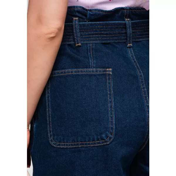  Dámské kraťasy OMBRE OW-ST-E0011 DARK DENIM 
