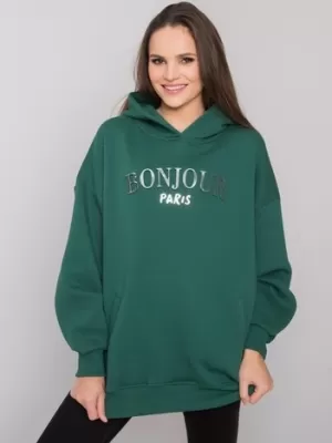 Dámská mikina RUE PARIS RV-BL-7357.35X DARK GREEN