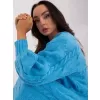 Dámské pletené šaty WOOL FASHION ITALIA AT-SW-2367.76P BLUE