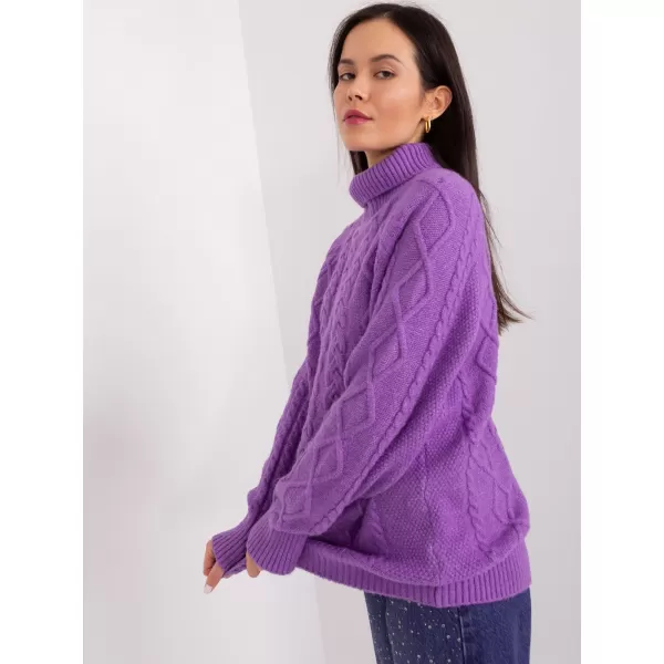  Dámský svetr WOOL FASHION ITALIA AT-SW-2355-2.19P VIOLET 