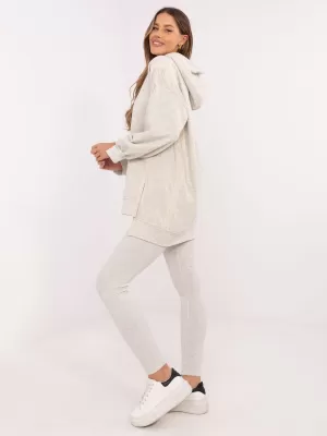 Dámský set MY RED LIPS EM-KMPL-858.79P LIGHT GREY