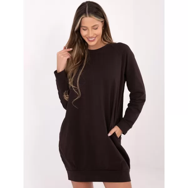  Dámské šaty BASIC FEEL GOOD RV-TU-5184.93P DARK BROWN 