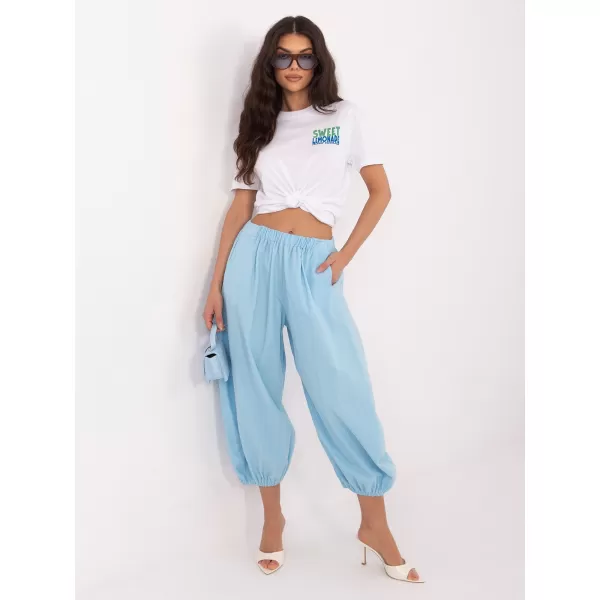  Dámské kalhoty ITALY MODA IT-SP-FL10309-1.02 LIGHT BLUE 