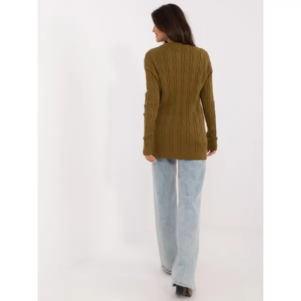  Dámský svetr WOOL FASHION ITALIA AT-SW-2343.88 OLIVE 