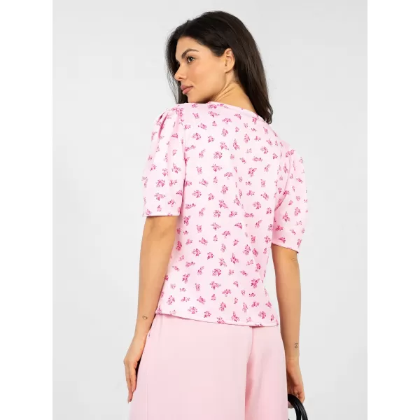  Dámská halenka ITALY MODA MI-BZ-A2985.97 BRIGHT PINK 
