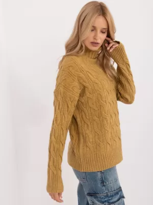 Dámský svetr WOOL FASHION ITALIA AT-SW-23445.00 OLIVE