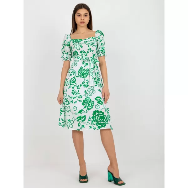  Dámské šaty LAKERTA LK-SK-508944.45P WHITE-GREEN 