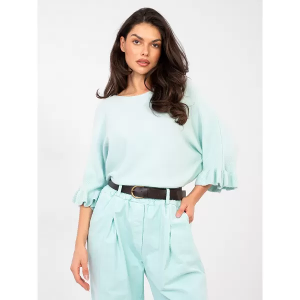  Dámský svetr ITALY MODA IT-SW-99244.98 LIGHT BLUE 