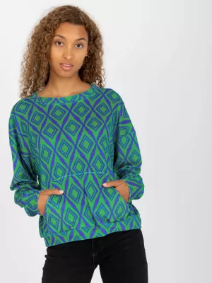 Dámská mikina RUE PARIS RV-BL-8188.50 GREEN