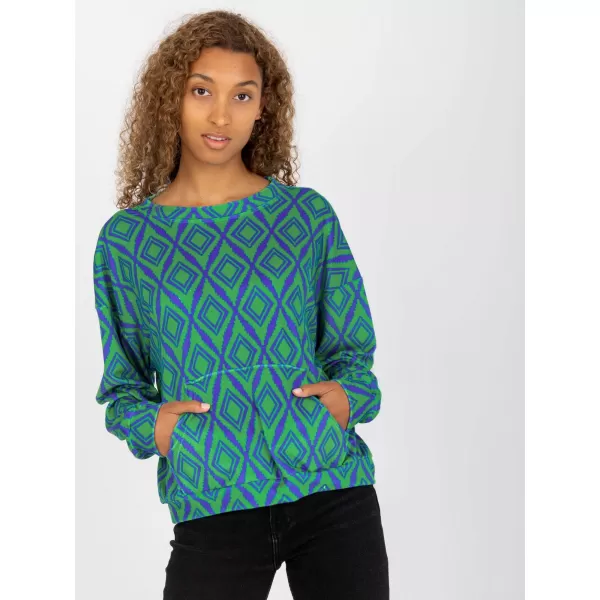  Dámská mikina RUE PARIS RV-BL-8188.50 GREEN 