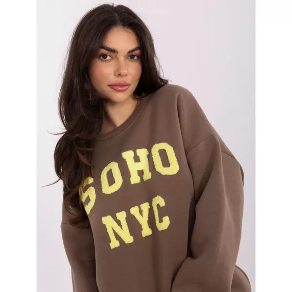  Dámská mikina FACTORY PRICE MJ-BL-H2501.75 DARK BEIGE 