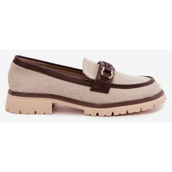  Dámské mokasíny BOTO H8-568 BEIGE-BROWN 
