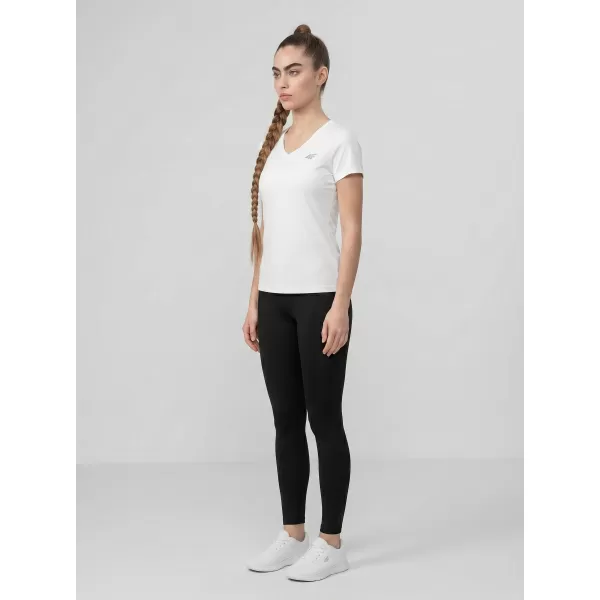  Dámské triko 4F 4FWMM00TTSHF3307 WHITE 