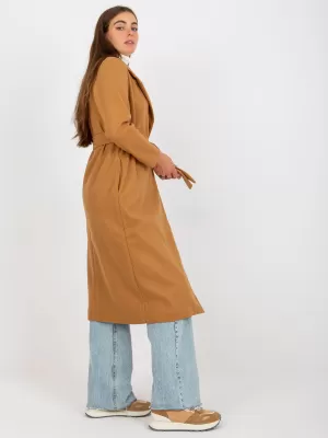Dámský kabát OCH BELLA TW-PL-BI-5312.32 CAMEL