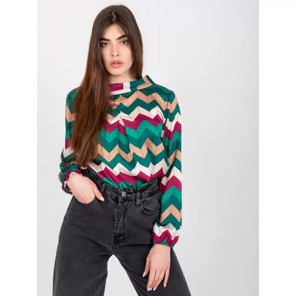 Dámská halenka ITALY MODA DHJ-BZ-12311.49P DARK GREEN 