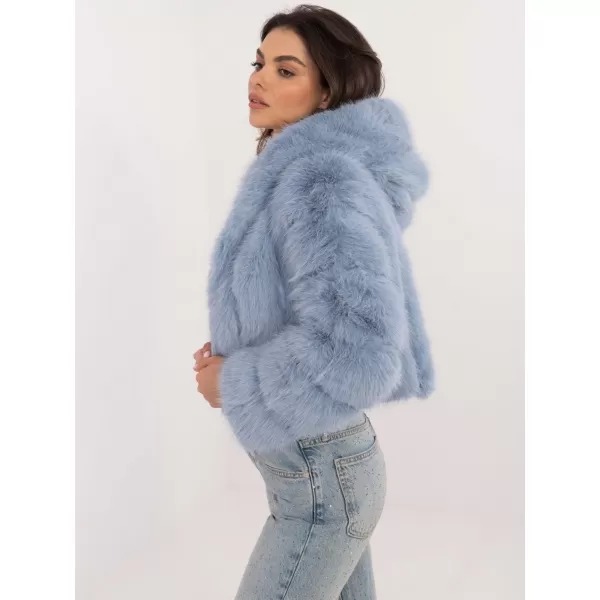  Dámská bunda WOOL FASHION ITALIA AT-KR-2378.97P LIGHT BLUE 