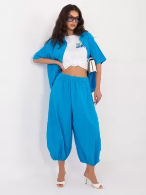 Dámské kalhoty ITALY MODA IT-SP-FL10309-1.02 BLUE