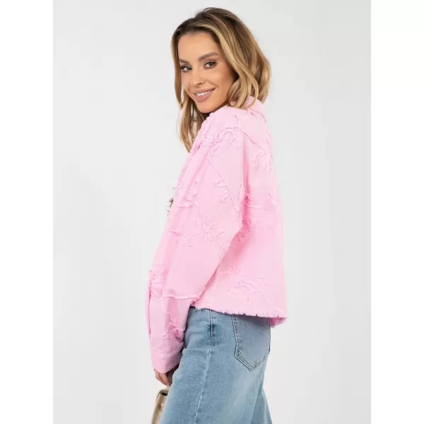  Dámská bunda RUE PARIS IT-KR-FL9993.77 BRIGHT PINK 