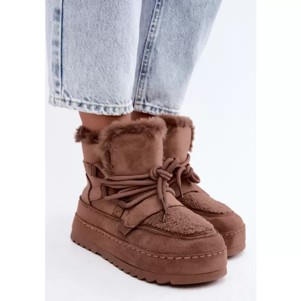  Dámské sněhule BOTO 9077 MOCHA 