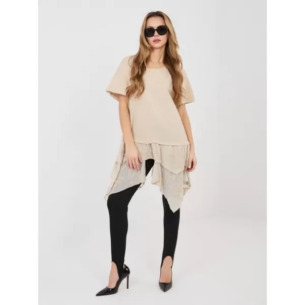  Dámské triko ITALY MODA IT-SK-81869.54 BEIGE 