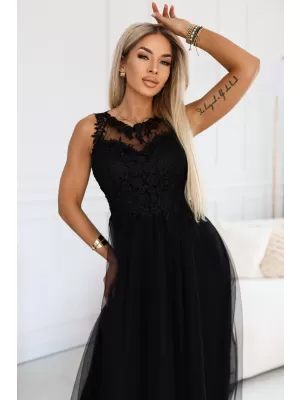 Dámské šaty NUMOCO 672-4 ČERNÁ