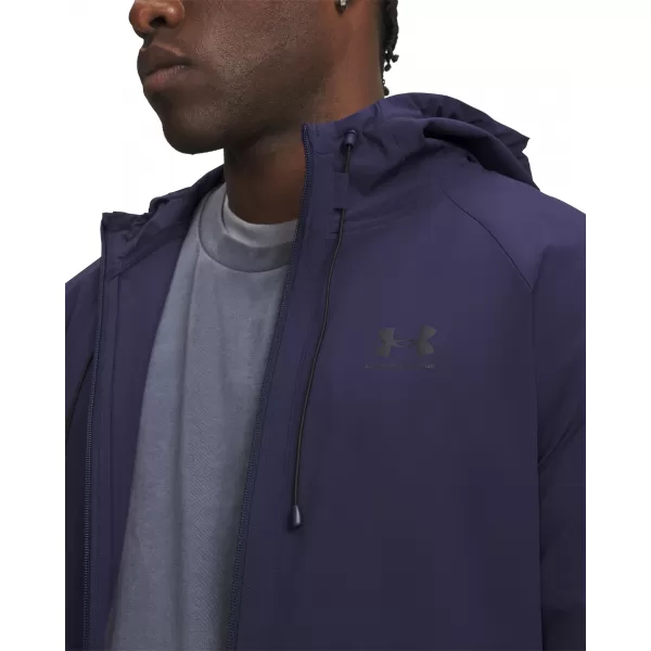  Pánská bunda UNDER ARMOUR VIBE WOVEN JACKET 6003001-410 MODRÁ 