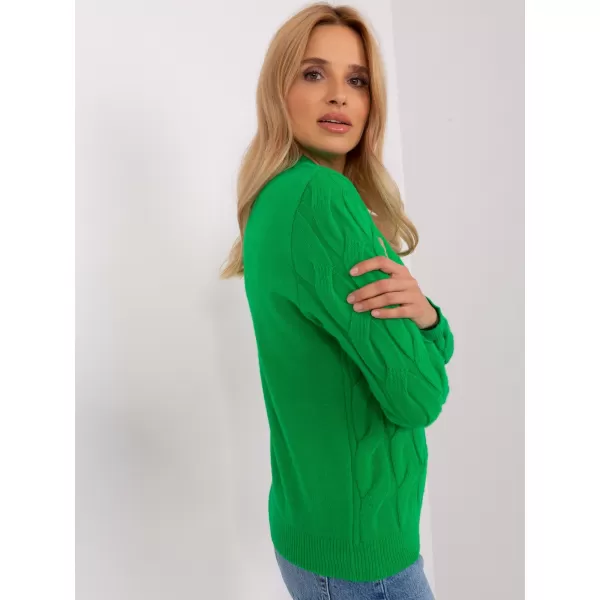  Dámský svetr WOOL FASHION ITALIA AT-SW-2235.00P GREEN 