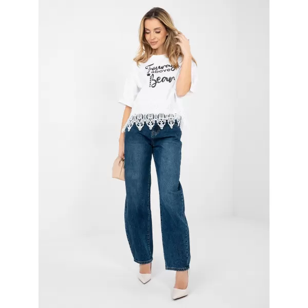  Dámská halenka FACTORY PRICE IT-BZ-JL13.82 WHITE 