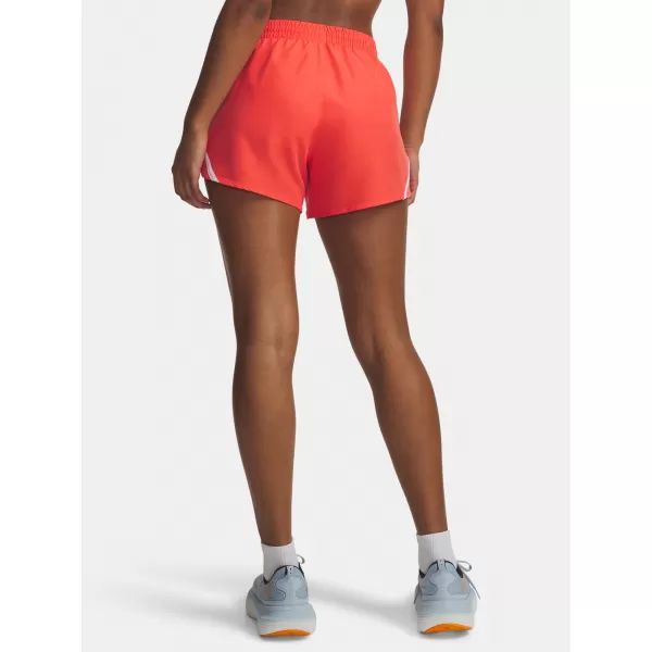  Dámské kraťasy UNDER ARMOUR UA FLY BY 3'' SHORTS 1382438-690 ČERVENÁ 