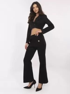 Dámské kalhoty ITALY MODA DHJ-SP-20518.12 NOIRE