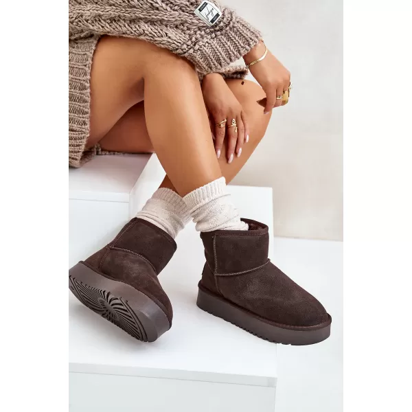  Dámské sněhule BOTO NN605 BROWN 