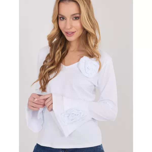  Dámská halenka ITALY MODA IT-BZ-22139.55 WHITE 