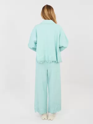 Dámské kalhoty RUE PARIS IT-SP-FL9995.57 MINT