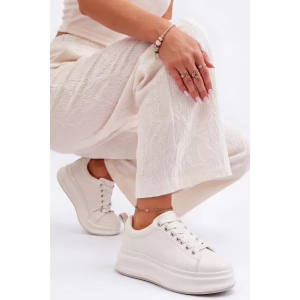  Dámské kožené tenisky GOE SS2N4021 WHITE 
