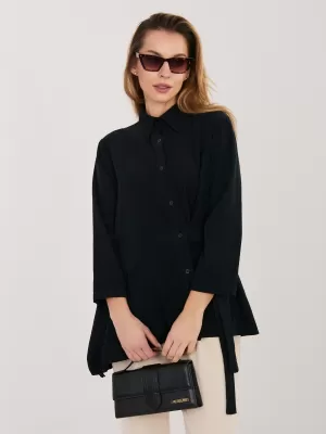 Dámská košile RUE PARIS IT-KS-FL10188.27 BLACK