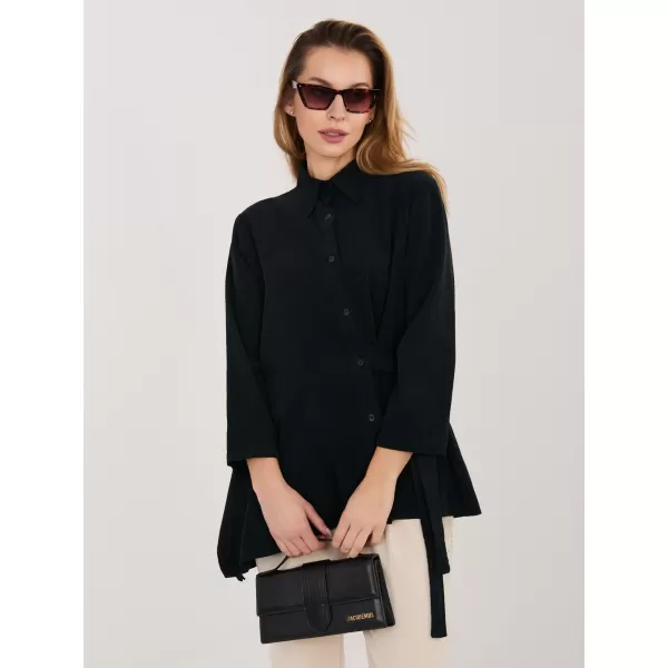  Dámská košile RUE PARIS IT-KS-FL10188.27 BLACK 