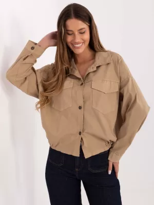 Dámská košile RUE PARIS IT-KS-FL9273.86 CAMEL