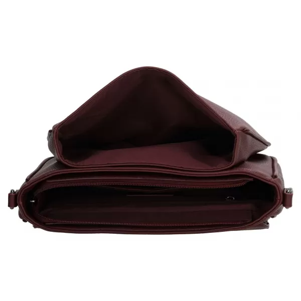  Kabelka Charm London Mulberry street W00404 Bordeaux red BORDEAUX RED 