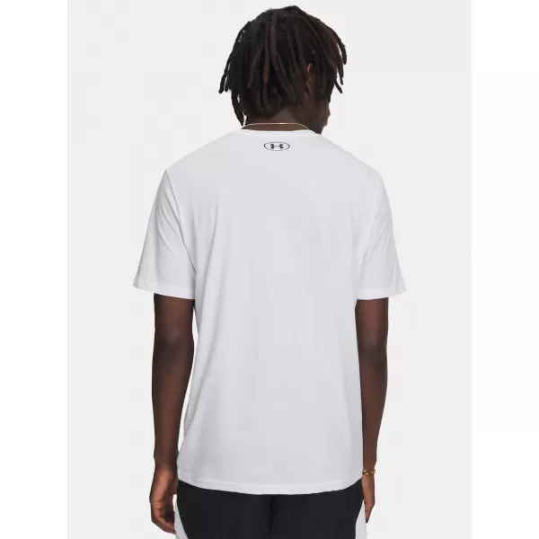  Pánské triko UNDER ARMOUR M OVAL WM SS 6011075-100 BÍLÁ 