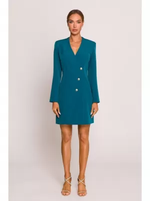 Dámské šaty MOE M793 OCEAN BLUE