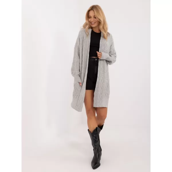  Dámský kardigan WOOL FASHION ITALIA AT-SW-2366.61 GRAY 