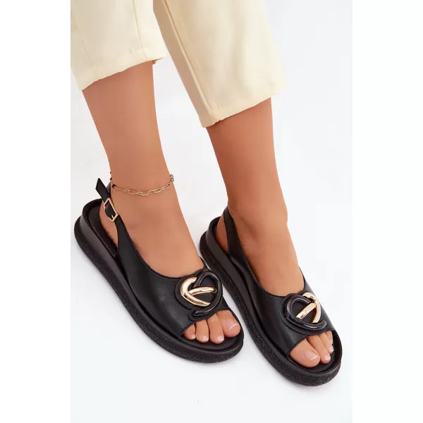  Dámské sandály S.BARSKI KV61-6047 BLACK 
