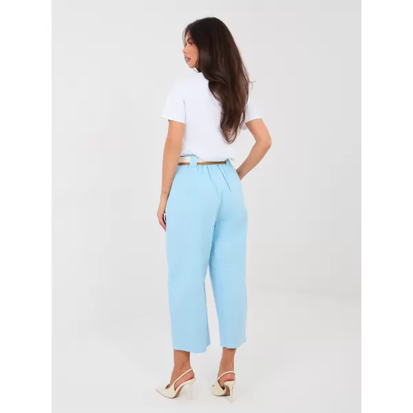  Dámské kalhoty RUE PARIS IT-SP-FL9929-1.74 LIGHT BLUE 