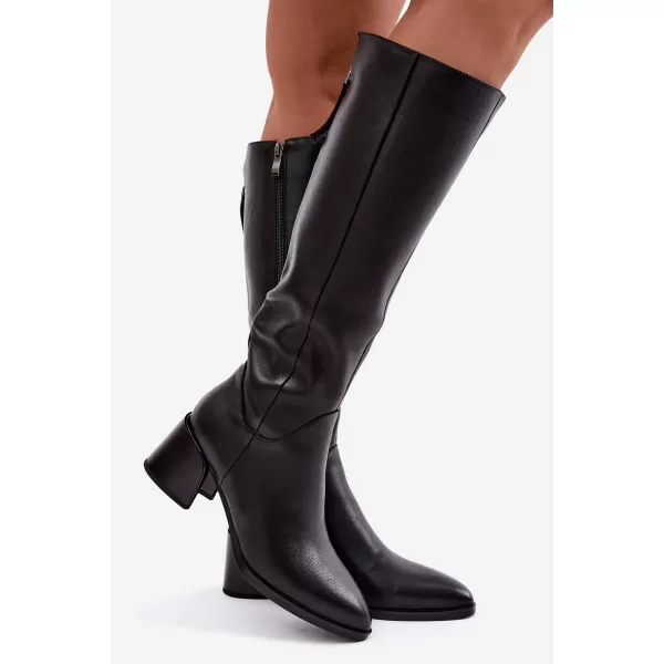  Dámské kozačky D&A JC62-1069 BLACK 