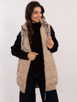 Dámská vesta FACTORY PRICE SK-KZ-HH-079.09 BEIGE