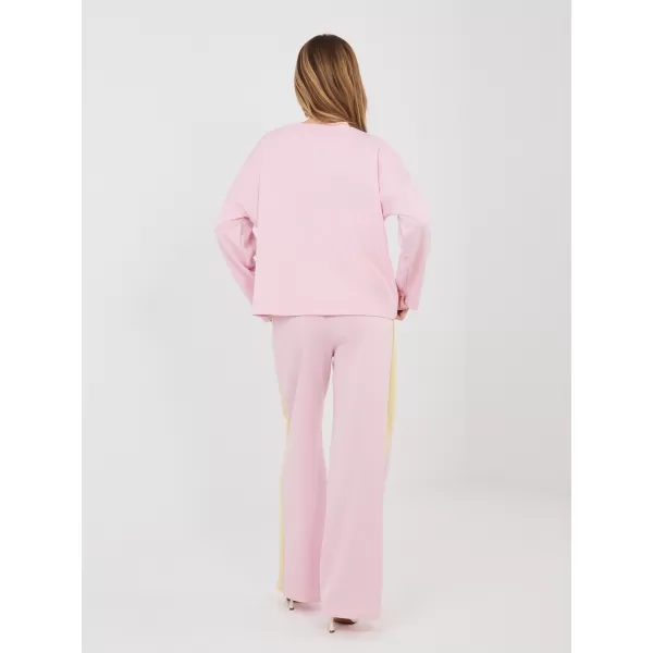  Dámská tepláková souprava RUE PARIS IT-KMPL-22220.25 BRIGHT PINK 